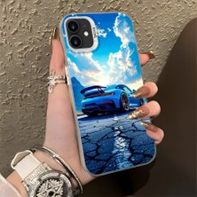 HONTINGA iPhone 12 Pro ile Uyumlu Kılıfı Silikon Kenar Sert Arka Basitlik Anti Düşme Klasik Araba Desen Telefon Kılıfı K1-0615