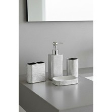 Renkliürün Silver Sabunluk Banyo Seti