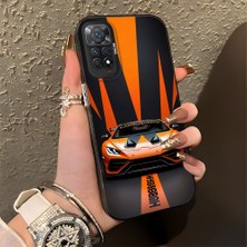 HONTINGA Xiaomi Redmi Note 11 Pro ile Uyumlu Kılıfı Silikon Kenar Sert Arka Basitlik Anti Düşme Lambo Desen Telefon Kılıfı K1-0613