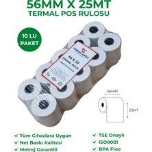 RULORULO 56x25 Termal Rulo 1 Koli 48 Paket 480 Adet Yazarkasa Pos Rulosu TSE Belgeli BPA Free