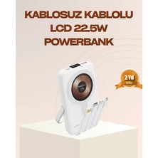 Eco Lounge Manyetik Kablosuz Powerbank 22.5W Hızlı Şarj LCD Ekranlı
