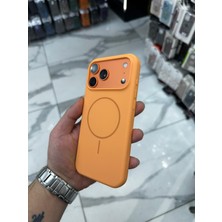 HappyCase iPhone 17 Pro Uyumlu Silinebilir Lansman Kılıf - Turuncu