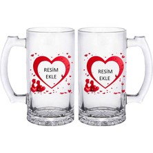 Ladijital Sevdiğinizin Resmi Ile Bira Bardakları