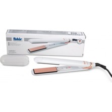 Feyza Design Harvey Saç Düzleştirici Beyaz Rosie, Parlak ve Pürüzsüz Saçlar Için Mükemmel