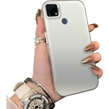 Ucuc Realme C15 Uyumlu Kılıf Akrilik Sert Arka Panel Mat Dokulu Yan Silikon Darbe Emici Kamera Koruma Kapak