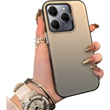 Ucuc Tecno Spark 20 Pro 5g Uyumlu Kılıf Akrilik Sert Arka Panel Mat Dokulu Yan Silikon Darbe Emici Kamera Koruma Kapak