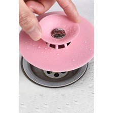 Gampus Kilitli Lavabo Küvet Duşakabin Süzgeci Silikon Kilitli Lavabo Küvet Tıpası Lavabo Tıkacı