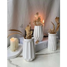 CasadiDuck Geometrik Desenli Vazo Set 6’lı 12 cm