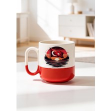 BB Design Bayrak Tasarımlı Baskılı Seramik Pro Kupa Bardak 330ML