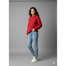 Tarz Kırmızı Kapüşonlu Sweet