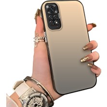 Ucuc Redmi Note 11S Uyumlu Kılıf Akrilik Sert Arka Panel Mat Dokulu Yan Silikon Darbe Emici Kamera Koruma Kapak