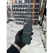 HappyCase iPhone 17 Karbon Magsafe Kılıf - Haki