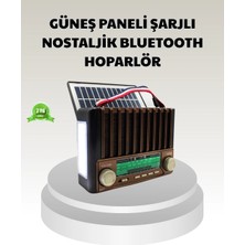 Eco Lounge Güneş Enerjili Taşınabilir Hoparlör KTF-1428 Bluetooth Radyo USB Sd Kart Destekli