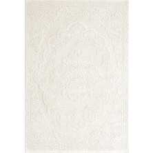 Hoom Rugs Akik 8601 Beyaz Modern Makine Halısı