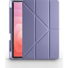 TekNetStore Samsung Galaxy Tab S11 11 Inç SM-X730 Uyumlu Kılıf Standlı Kalem Bölmeli Akıllı Trifolding Kapak
