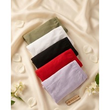 Luvina Elegance Fitilli Ribana Pamuklu Kadın Külot 5 Adet (Büyük Beden Mevcut)