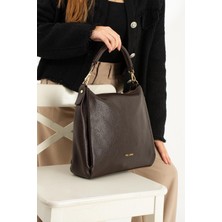 Piel Lino Pıel Lıno Kadın Hakiki Deri Omuz ve Çapraz Çanta PL029-D Kahve