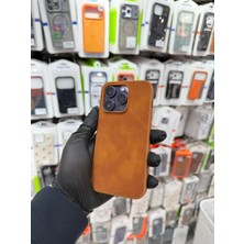 HappyCase iPhone 16 Pro Uyumlu Süet Hissiyatlı Yumuşak Tasarımlı Kılıf- Taba