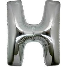 Tuncel Store H Harf Folyo Balon Gümüş Renk 40 Inç