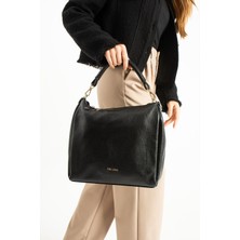 Piel Lino Pıel Lıno Kadın Hakiki Deri Omuz ve Çapraz Çanta PL029-D Siyah