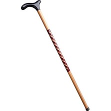 MiraLive El Işçiliği Ahşap Baston - 93 cm Özel Işlemeli, Ergonomik Derbi Başlıklı Şık ve Dayanıklı Yürüme Desteği