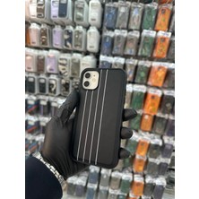 HappyCase iPhone  11 Uyumlu Premium Deri Dokulu Kılıf Magsafe Özellikli - Beyaz