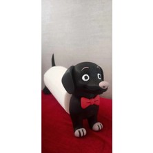 GezegenX Dekoratif Kağıt Havluluk, Rulo Peçetelik, Köpek Figürlü Havluluk, Havlu Tutacağı