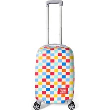 Coral High Çok Renkli Dama Desenli Kabin Boy Valiz (50CM) 16557