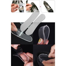 Gampus 2'li Şeffaf Ayakkabı Vurma Önleyici Silikon Topuk Koruyucu Jel Topuk Yastığı