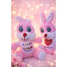 Sevgiliye Özel Peluş Tavşan Romantik Hediye