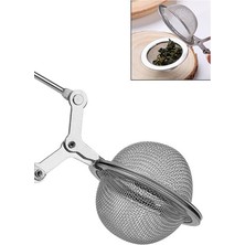 Gampus Maşalı Açılıp Kapanan Çay Demleme Süzgeci Paslanmaz Metal 1 Parça