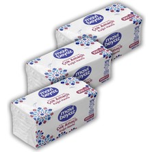 3 Paket Mavi Beyaz Pratik Çok Amaçlı Havlu 200 Yaprak | 2 Katlı | Uv Sterilize | %100 Saf Selüloz