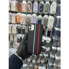 HappyCase iPhone 11 Premium Deri Dokulu Kılıf Magsafe Özellikli -Blue