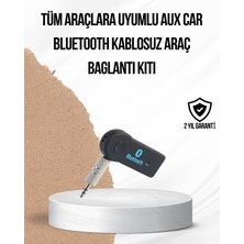 Senson Araç Içi Bluetooth Aux Adaptörü ve Telefon Görüşme Cihazı - Lisinya