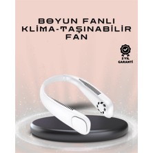 Eco Lounge Giyilebilir Sessiz Fan | 224G Hafif, Bladeless Güvenli Tasarım, 5 Vitesli Soğutma, USB Şarjlı Fan