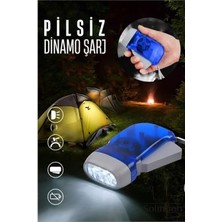 MiraLive Kendinden Dinamo Şarjlı Pilsiz Acil Durum El Feneri Manuel Şarjlı El Feneri