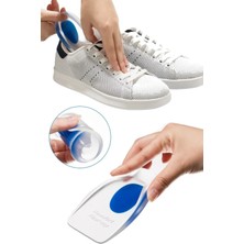 Gampus Mavi 1 Çift Ayakkabı Tabanlığı Topuk Silikon Yumuşak Tabanlık Jel Ayak Konforu