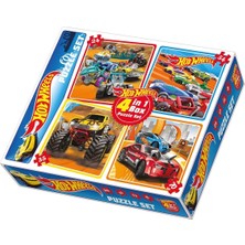 Eco Lounge 1895 Dıytoy 4ü1 Arada Puzzle Set - Hot Wheels / 24+35+54+70 Parça Puzzle