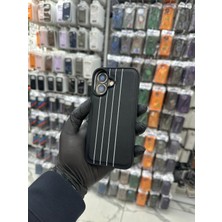 HappyCase iPhone  17 Uyumlu Premium Deri Dokulu Kılıf Magsafe Özellikli - Beyaz