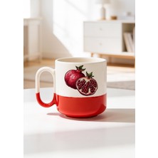 BB Design Nar Tasarımlı Baskılı Seramik Pro Kupa Bardak 330ML