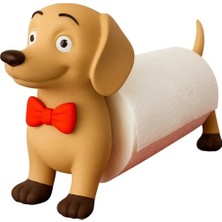 GezegenX Dekoratif Kağıt Havluluk, Rulo Peçetelik, Köpek Figürlü Havluluk, Havlu Tutacağı