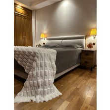 Doğuş Peluş Halı Modern Line Bej Peluş Yatak Ucu Runner