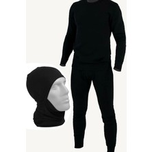 Motorcu Kampçı Rüzgar Kesici Termal Içlik Seti Motorcu Kurye Içlik + Kafayı Kapatan Termal Maske Set