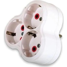 Senson Fetih Üçlü Topraklı Fişli Priz - Lisinya