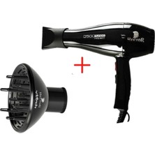 Feyza Design Yüksek Performanslı Profesyonel Fön Makinesi 3500 Turbo Siyah