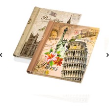 Angelphoto  Pisa Kulesi Yapışkanlı 20 Yaprak Nostaljik Fotoğraf Albüm - 24X29CM