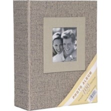 Angelphoto  Aledo 10X15CM 100’LÜK Koton "vizon" Desenli Fotoğraf Albümü