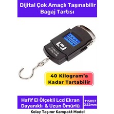 Feyza Design Dijital Çok Amaçlı Taşınabilir LCD Ekran Seyahat Bagaj Ağırlık Tartısı