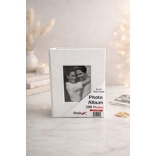 Angelphoto  15X21 Fotoğraf Albümü 200 Fotoğraflık – 10X15 Foto Uyumlu – Ince Kapaklı (Siyah / Beyaz / Bordo)