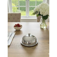 Özburak Kapaklı Kek Kurabiye Tatlı Ikramlık Stant 18X12 Gümüş